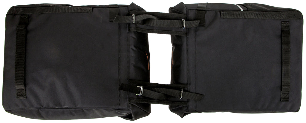 Dubbele fietstas New Looxs Vigo Double - 40 liter - 30 x 19 x 40 cm (2x) - Black-Orange
