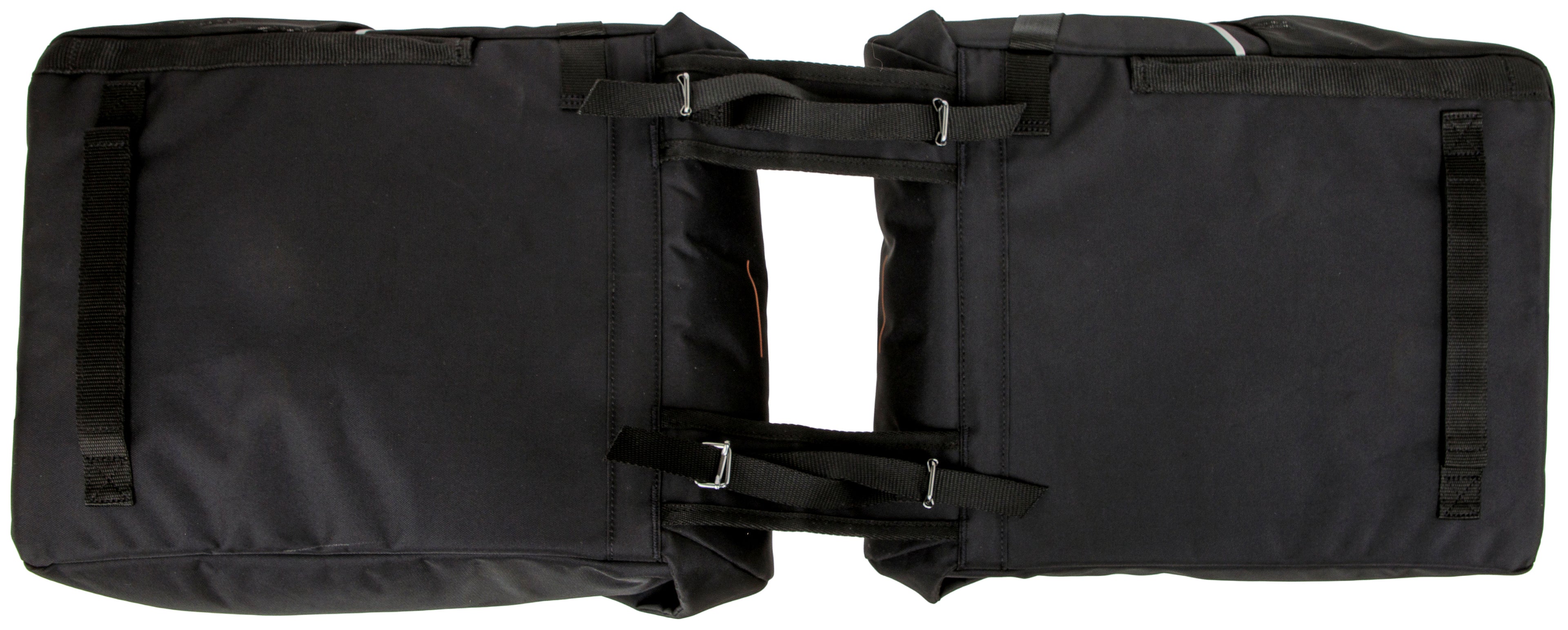 Dubbele fietstas New Looxs Vigo Double - 40 liter - 30 x 19 x 40 cm (2x) - Black-Orange