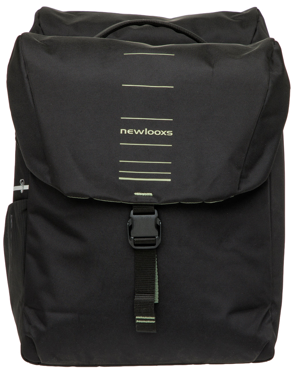 Dubbele fietstas New Looxs Vigo Double MIK 2.0 - 40 liter - 30 x 19 x 40 cm (2x) - Black-Green
