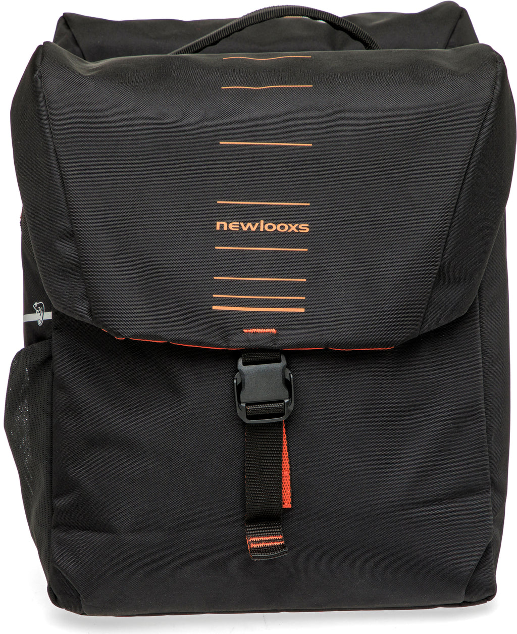 Dubbele fietstas New Looxs Vigo Double MIK 2.0 - 40 liter - 30 x 19 x 40 cm (2x) - Black-Orange