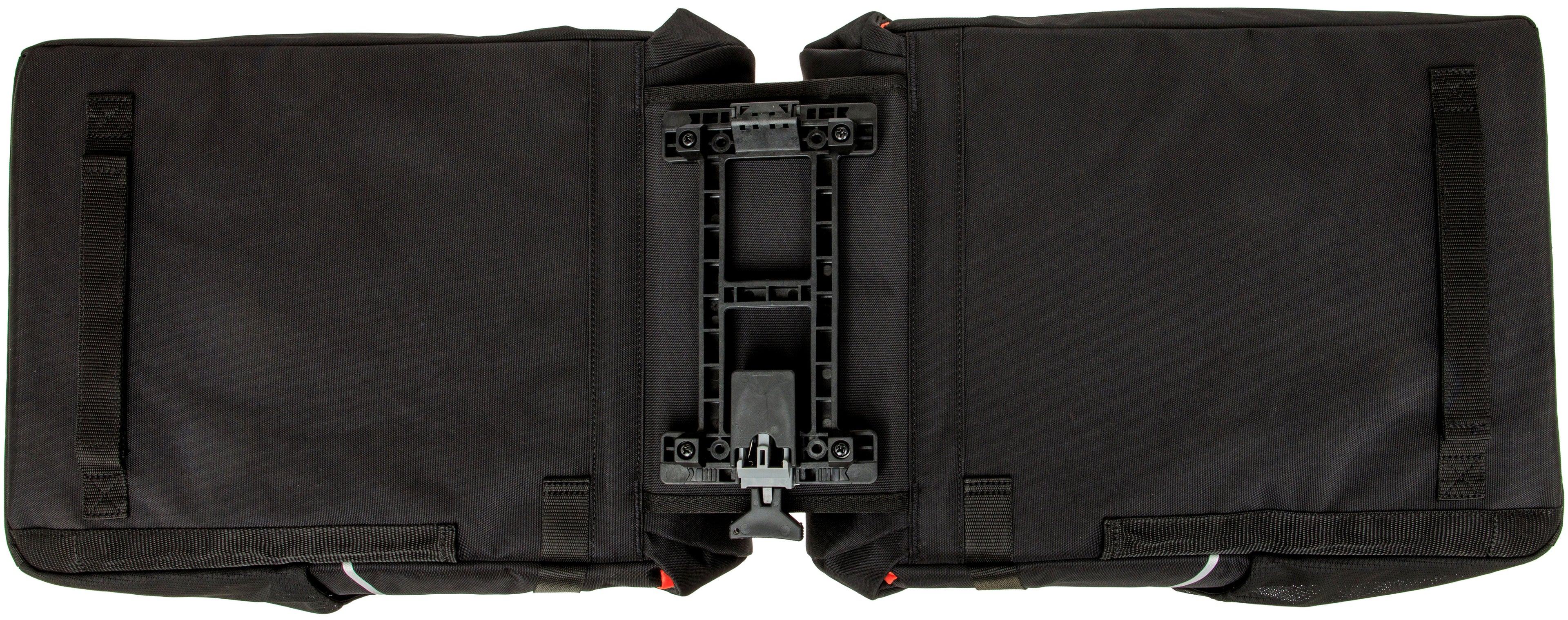 Dubbele fietstas New Looxs Vigo Double MIK 2.0 - 40 liter - 30 x 19 x 40 cm (2x) - Black-Orange