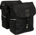 Dubbele fietstas New Looxs Vigo Double RackTime 2.0 - 40 liter - 30 x 19 x 40 cm (2x) - Black-Green