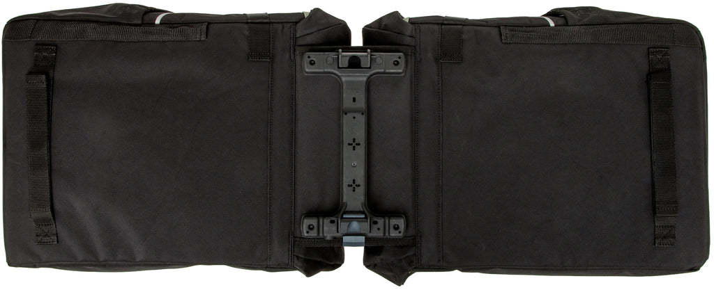 Dubbele fietstas New Looxs Vigo Double RackTime 2.0 - 40 liter - 30 x 19 x 40 cm (2x) - Black-Green