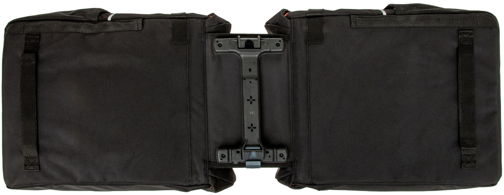 Dubbele fietstas New Looxs Vigo Double RackTime 2.0 - 40 liter - 30 x 19 x 40 cm (2x) - Black-Orange