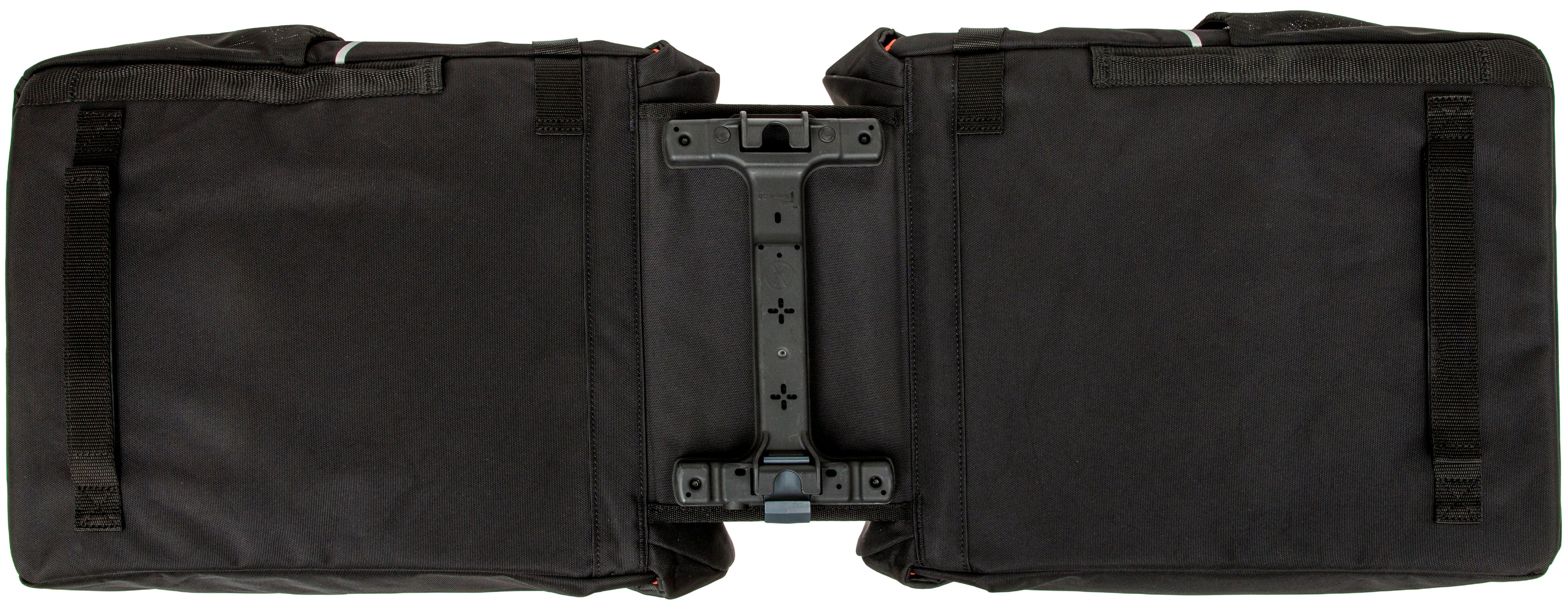 Dubbele fietstas New Looxs Vigo Double RackTime 2.0 - 40 liter - 30 x 19 x 40 cm (2x) - Black-Orange