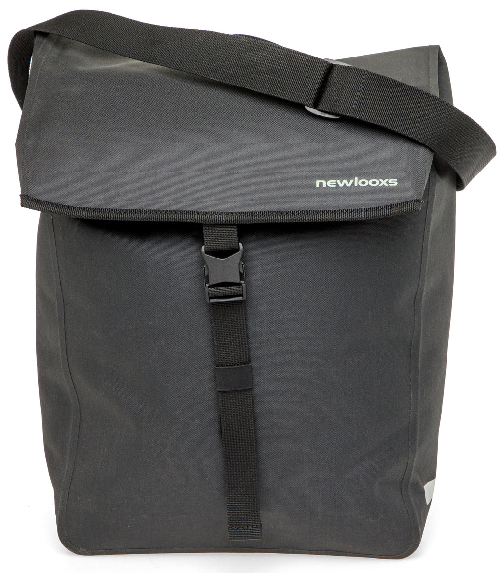 Enkele fietstas New Looxs Hamar Single - 19 liter - 32 x 16 x 40 cm - Anthracite