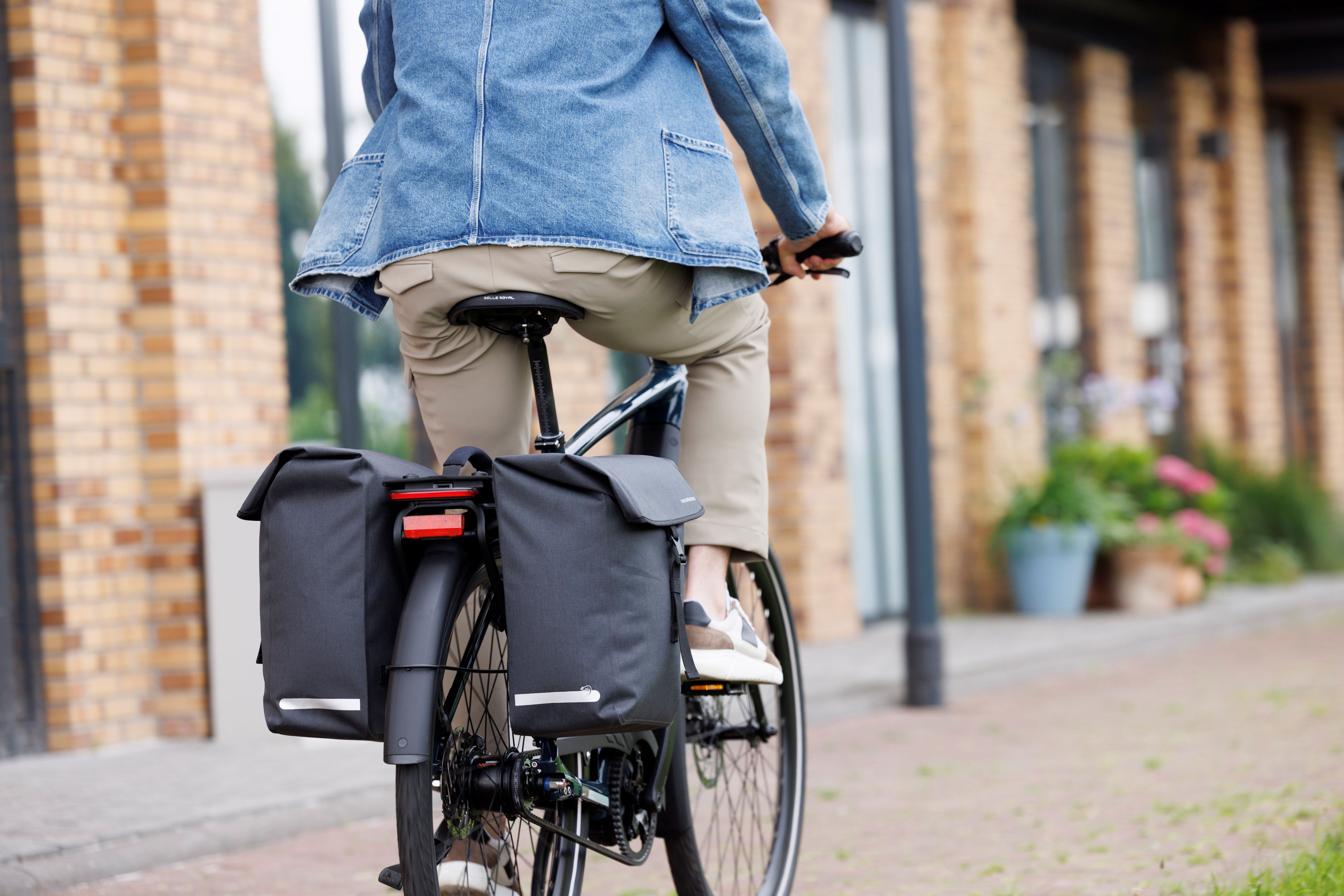 Enkele fietstas New Looxs Hamar Single - 19 liter - 32 x 16 x 40 cm - Anthracite