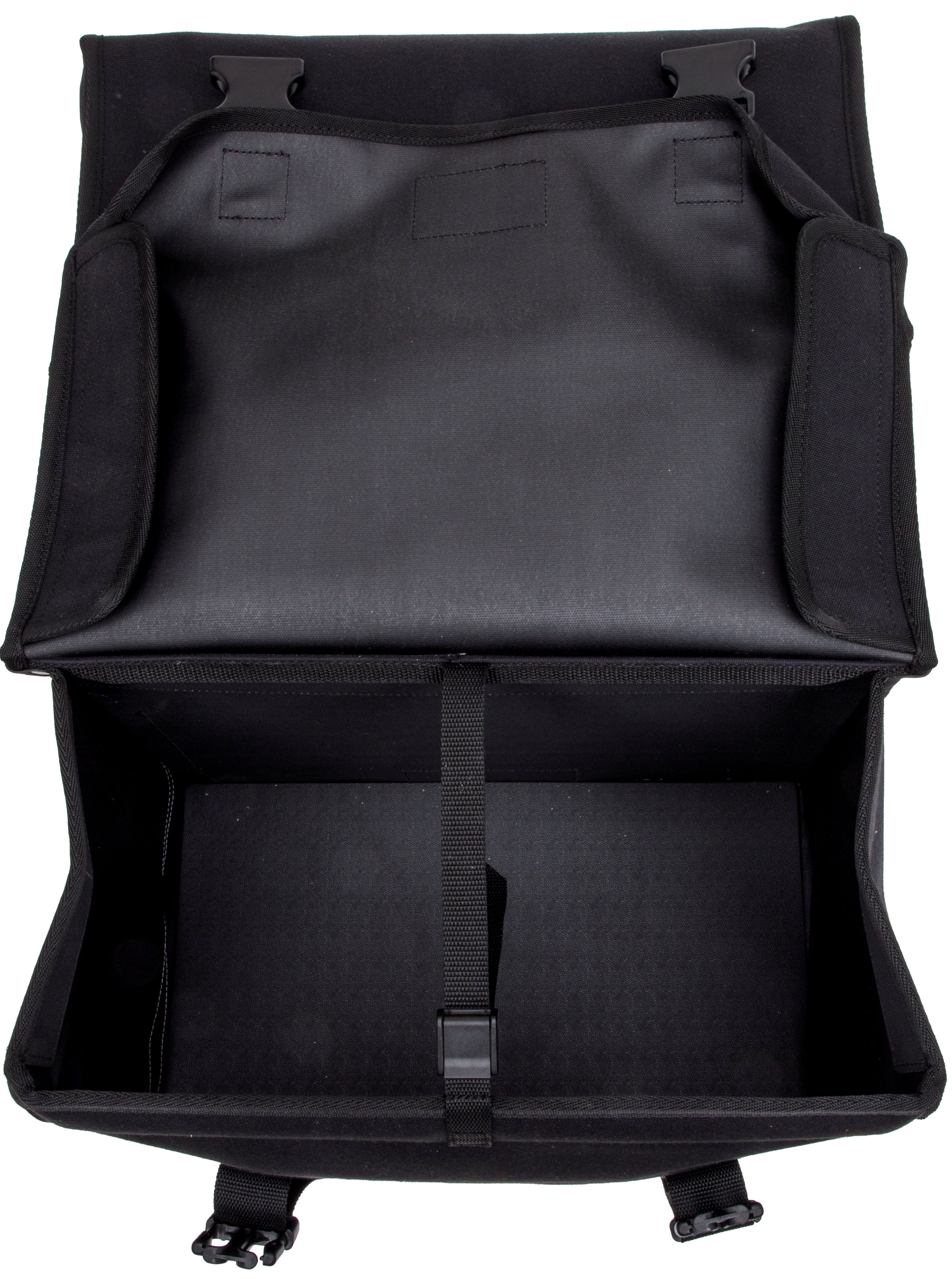 Dubbele fietstas New Looxs Canvas Camping - 66 liter - 43 x 22 x 35 cm (2x) - Black