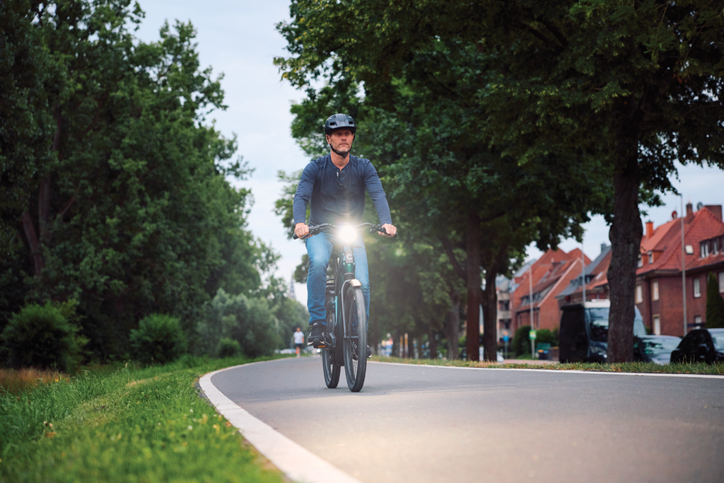 Koplamp Trelock LS 990 Lighthammer Pro voor E-bike incl. FP adapter - zwart