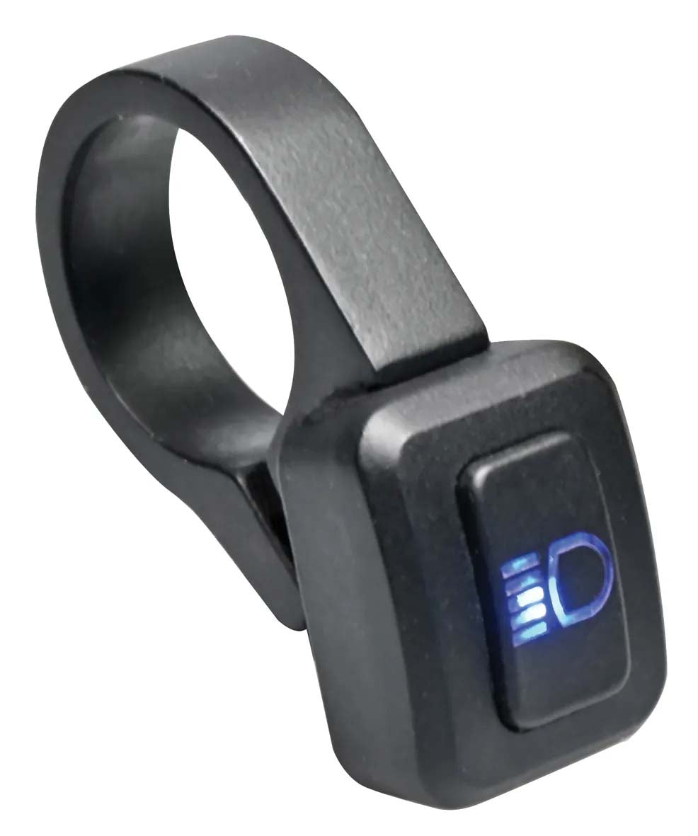 Koplamp Trelock LS 930 Lighthammer 130 lux voor E-bike incl. stuur adapter - zwart