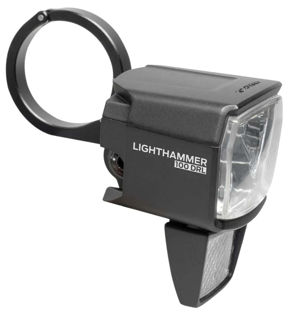 Koplamp Trelock LS 890-T Lighthammer voor 100 lux E-bike incl. vork adapter - zwart