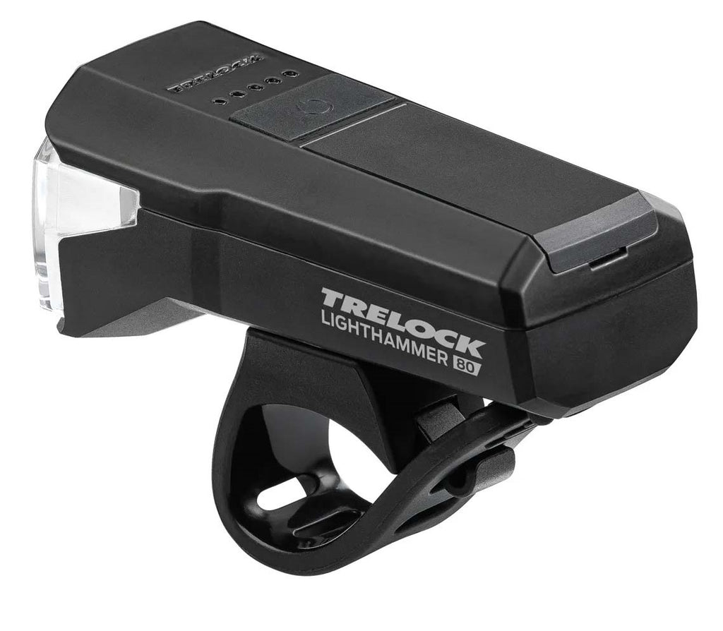 Koplamp Trelock LS 480 Lighthammer 80 lux - zwart