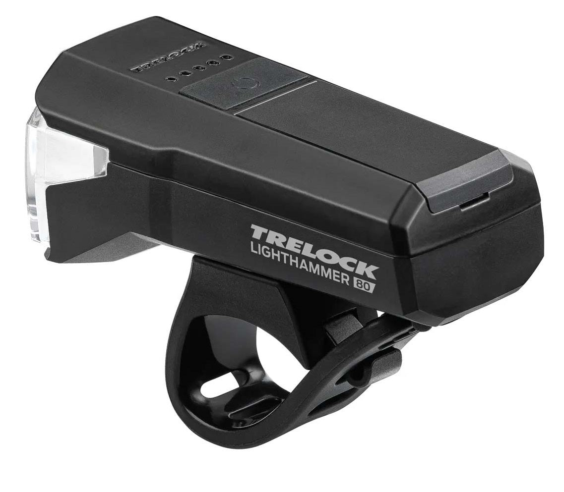 Koplamp Trelock LS 480 Lighthammer 80 lux - zwart