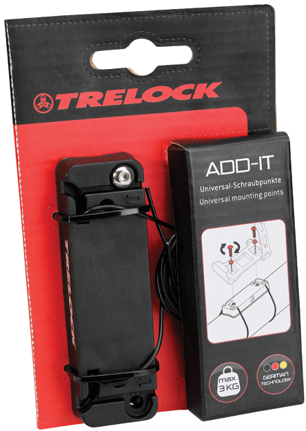 Universele adapter Trelock Add-it - zwart