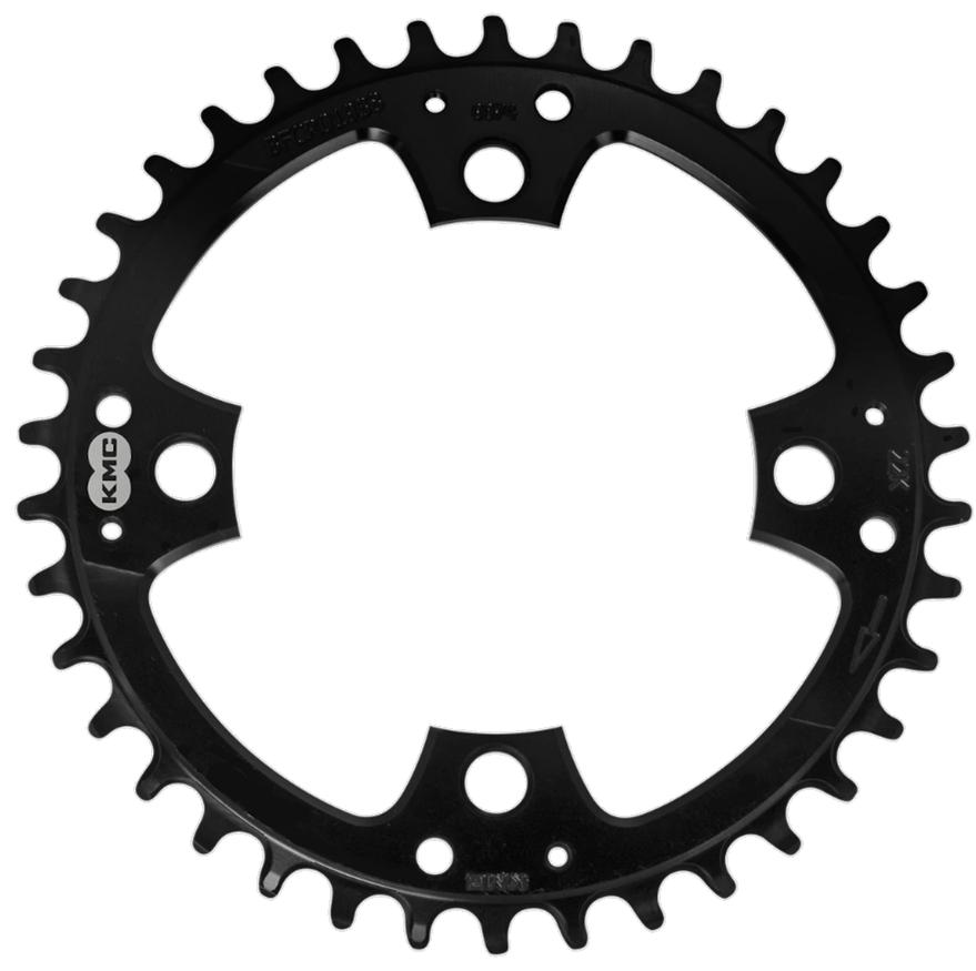 Kettingblad 38T KMC BCD 104 mm - 1/2" x 11/128" narrow wide - zwart