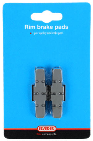 Rembloksets Elvedes power pads Magura HS11 / HS33 - grijze compound (op kaart)