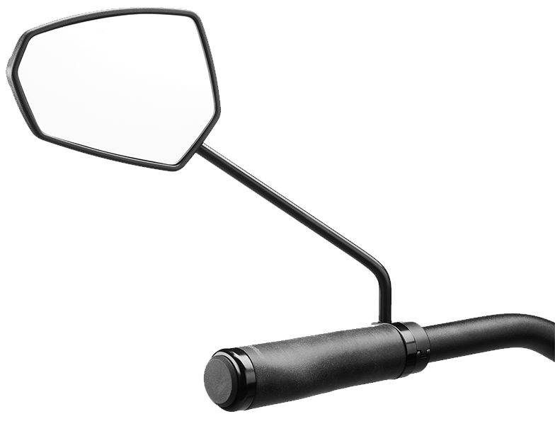 Spiegel Ergotec M-77L - links montage - zwart