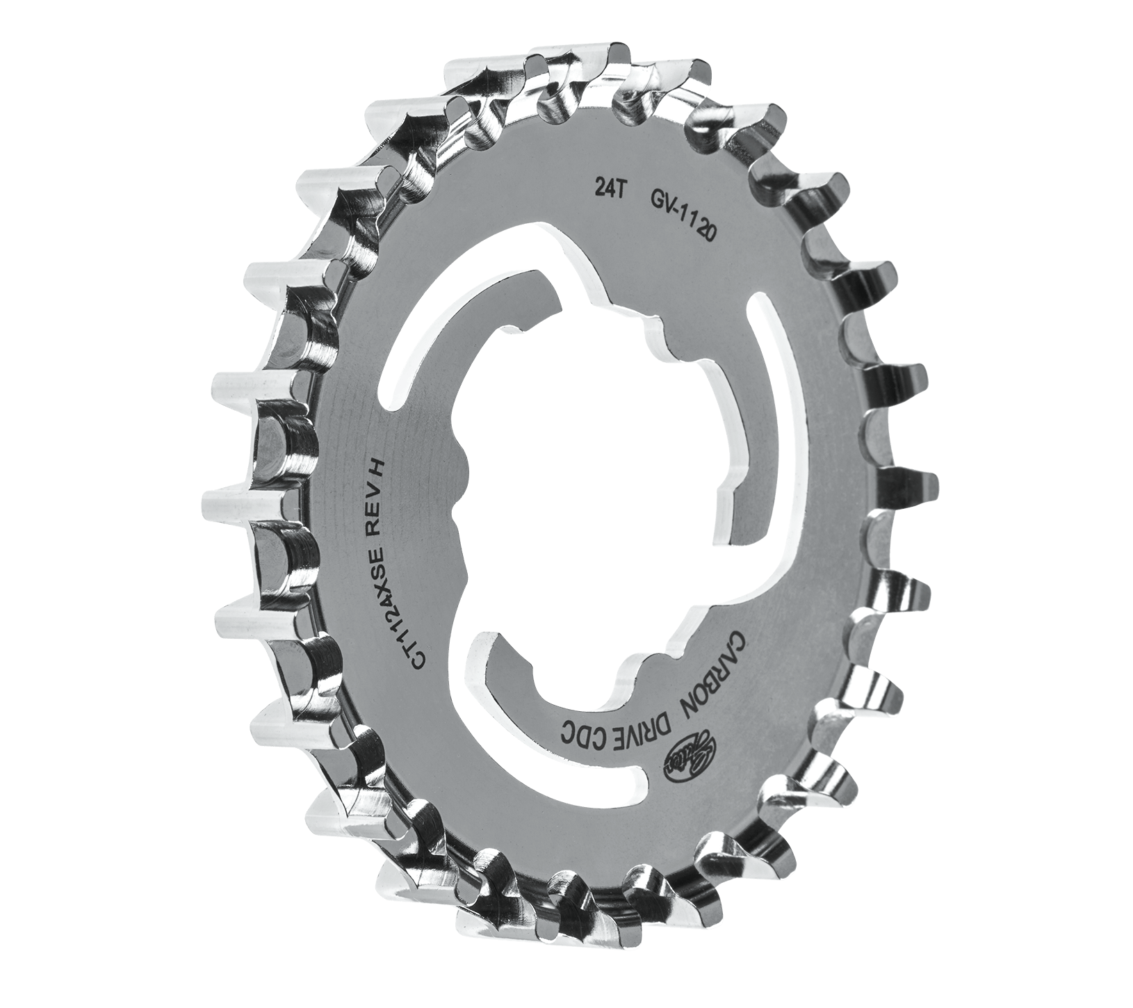 Achtertandwiel Gates CDC Center Track 24T Shimano IGH - CRMO staal
