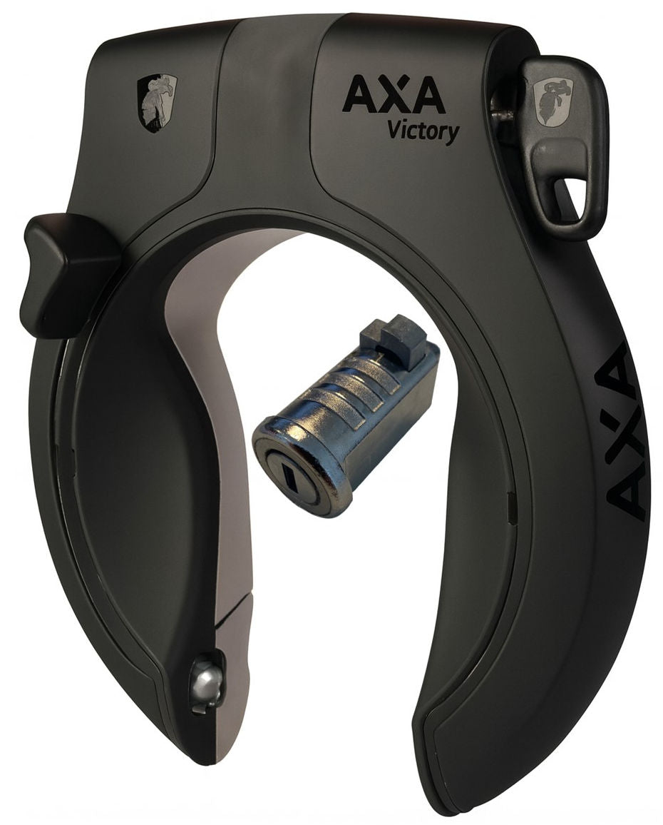 Ringslot Axa Victory ART 2 - matzwart - inclusief accuslot Gazelle Impulse