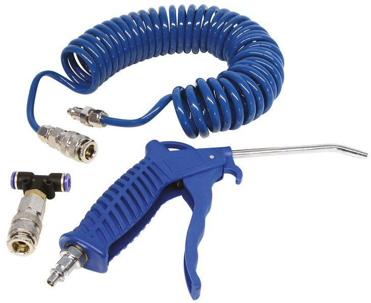 Blaaspistool met spiraalslang Carpoint - 5 meter