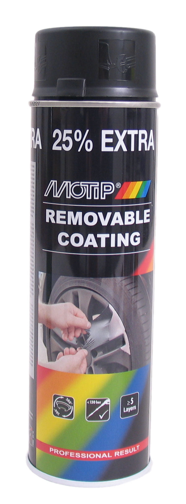 Sprayplast Motip - mat zwart (spuitbus á 500 ml)