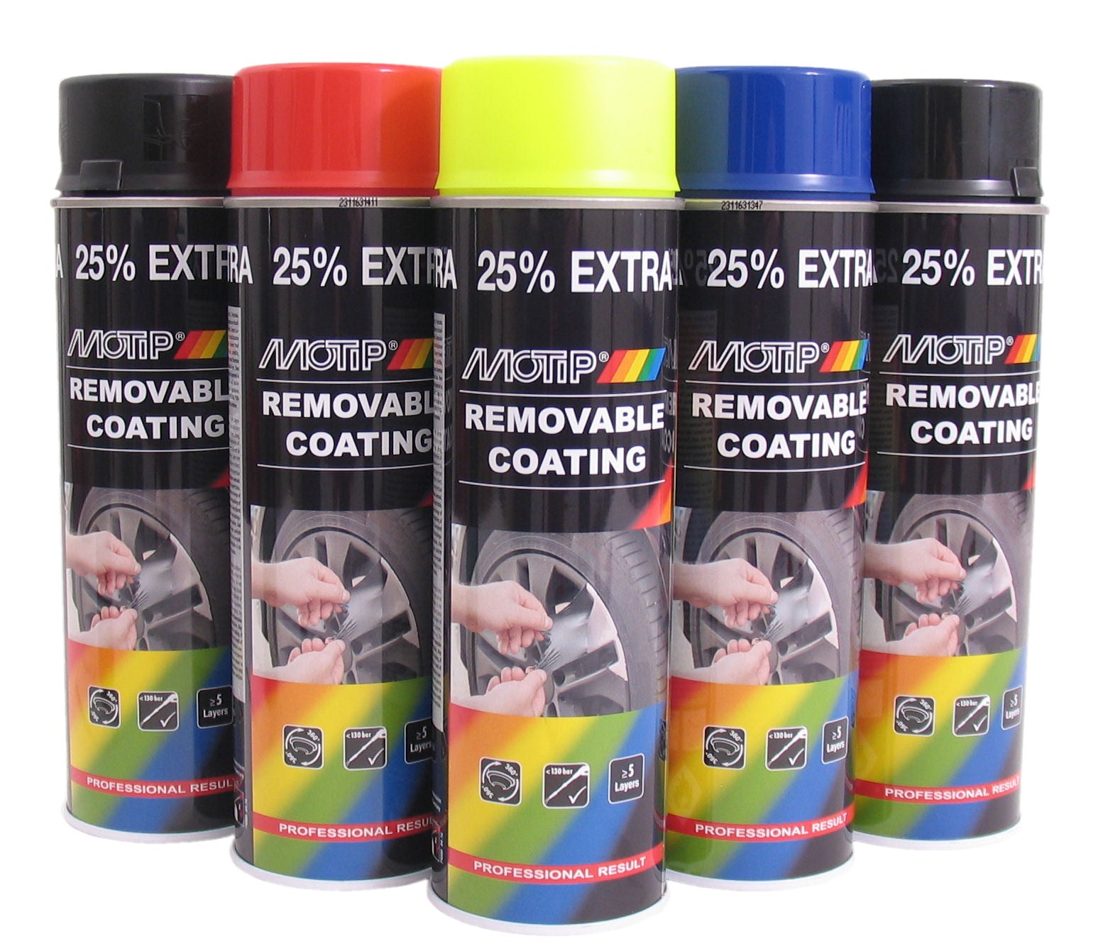 Sprayplast Motip - glanzend zwart (spuitbus á 500 ml)