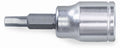 Inbus opzetstuk Cyclus 6-kant 6mm, voor sleutel 3/8 .