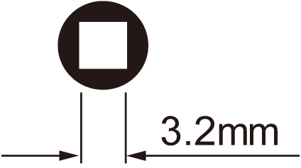 Spaaknippelsleutel IceToolz 12B3 voor 3,2 mm (vierkante) nippels
