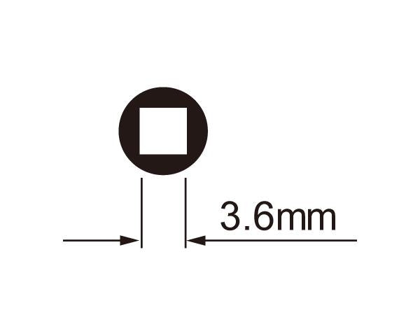 Spaaknippelsleutel IceToolz 12D3 voor 3,6 mm (vierkante nippels)