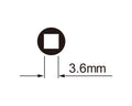 Spaaknippelsleutel IceToolz 12D3 voor 3,6 mm (vierkante nippels)