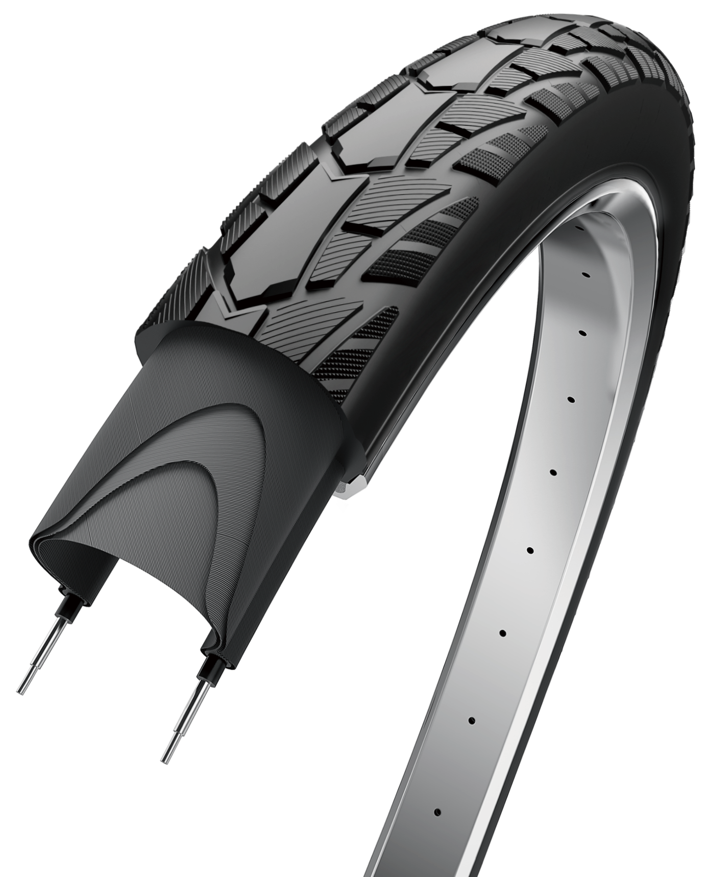 Buitenband Edge Performance Tour 28 x 1 1/2" / 40-635  - Zwart met witte streep