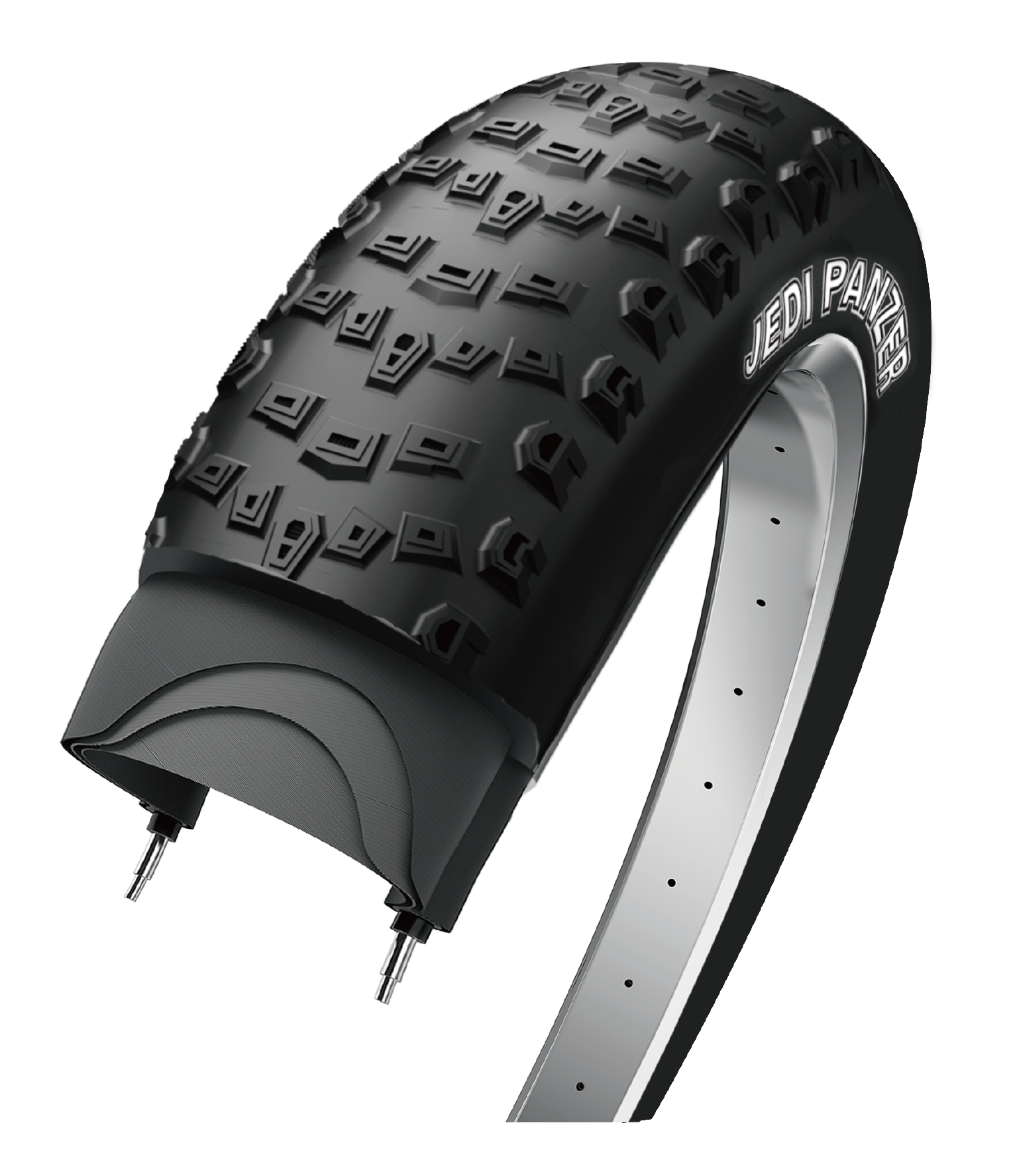 Buitenband Edge Jedi Fatbike 20 x 4.00" / 100-406 - zwart