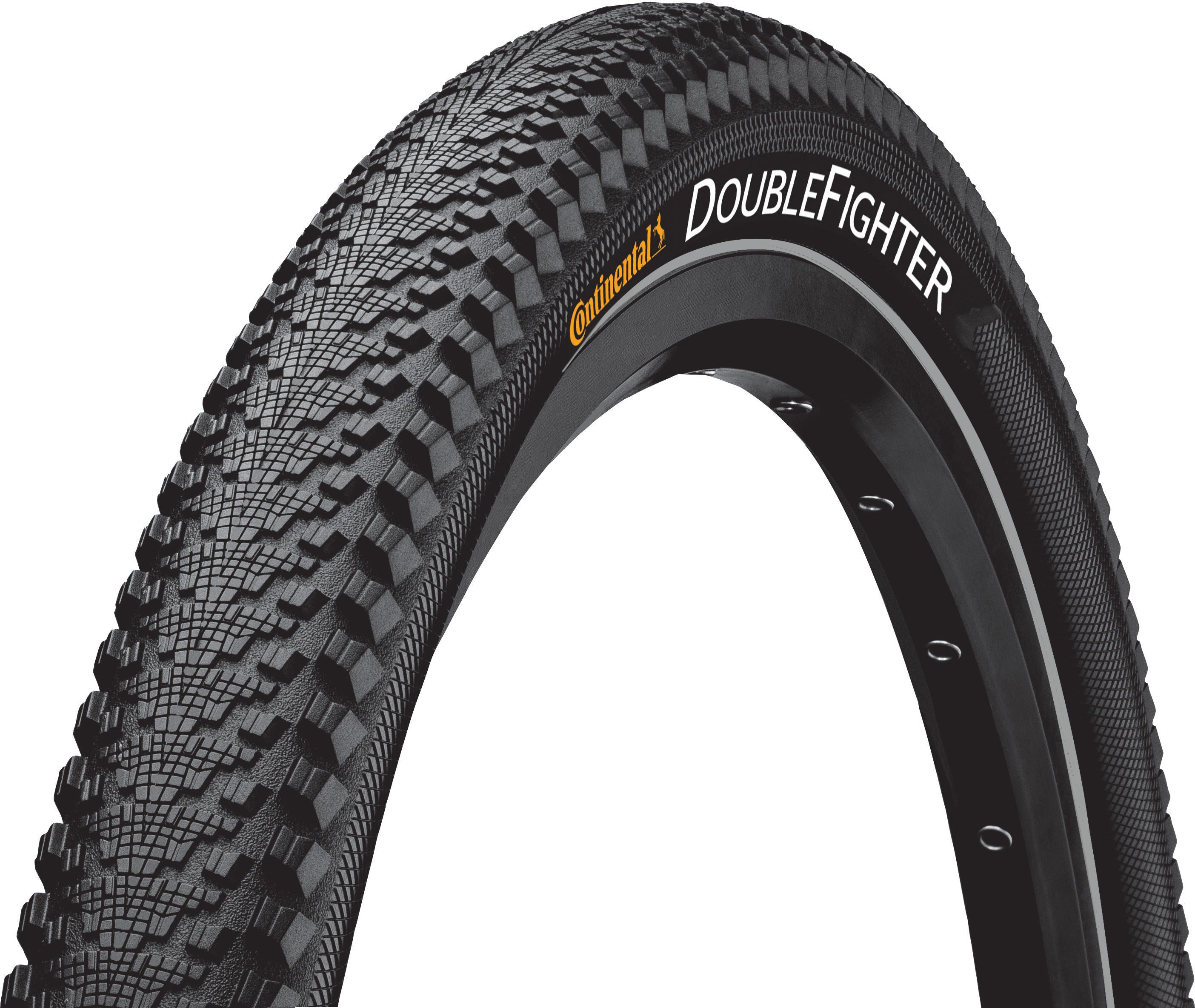 Buitenband Continental DoubleFighter III 28 x 1.40" / 37-622 mm - zwart met reflectie