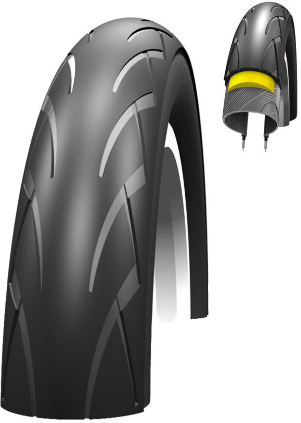 Buitenband Schwalbe Kid Plus PunctureGuard 12 x 1.75" / 47-203 mm - zwart
