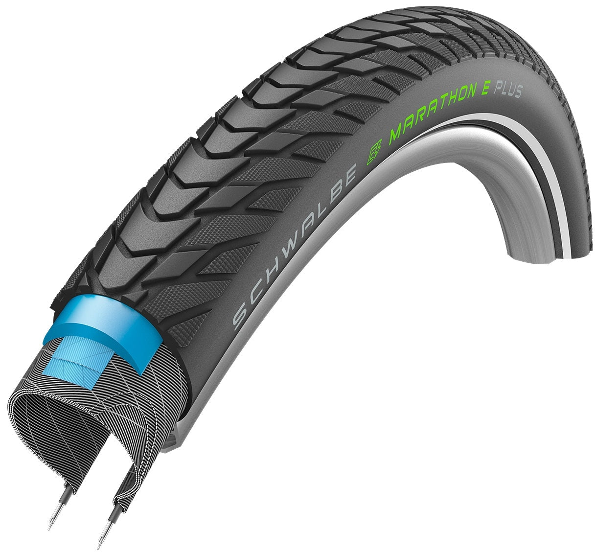 Buitenband Schwalbe Marathon E-Plus Performance Line 28 x 1.40" / 37-622 mm - zwart met reflectie