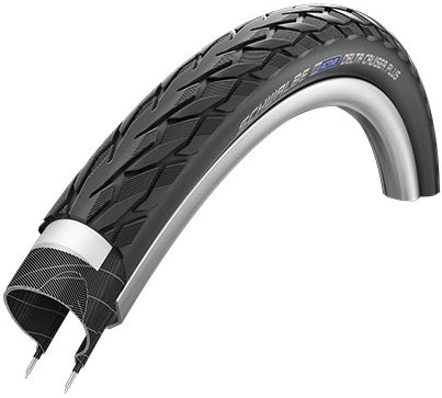 Buitenband Schwalbe Delta Cruiser Plus PunctureGuard 28 x 1.75" / 47-622mm - zwart met reflectie