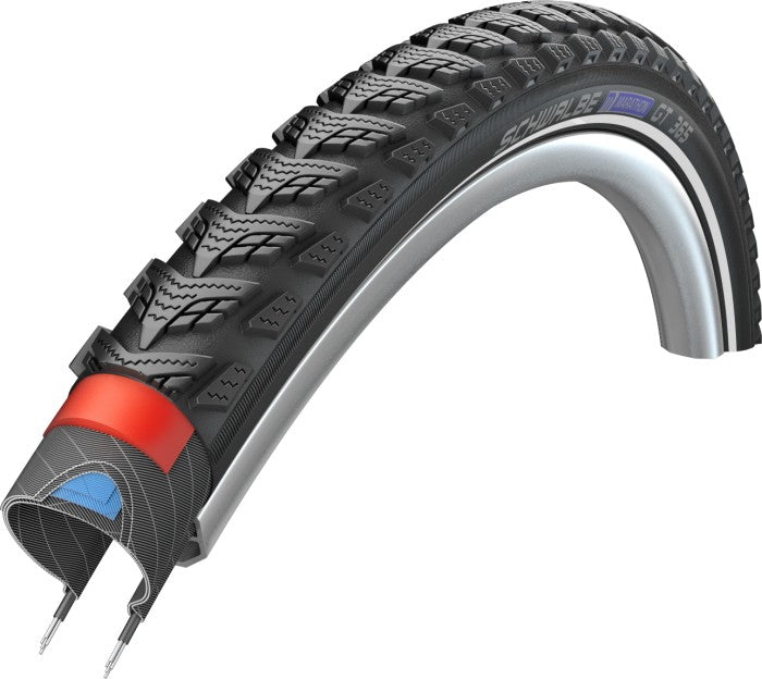 Buitenband Schwalbe Marathon 365 GreenGuard 28 x 1.40"/ 37-622mm - zwart met reflectie