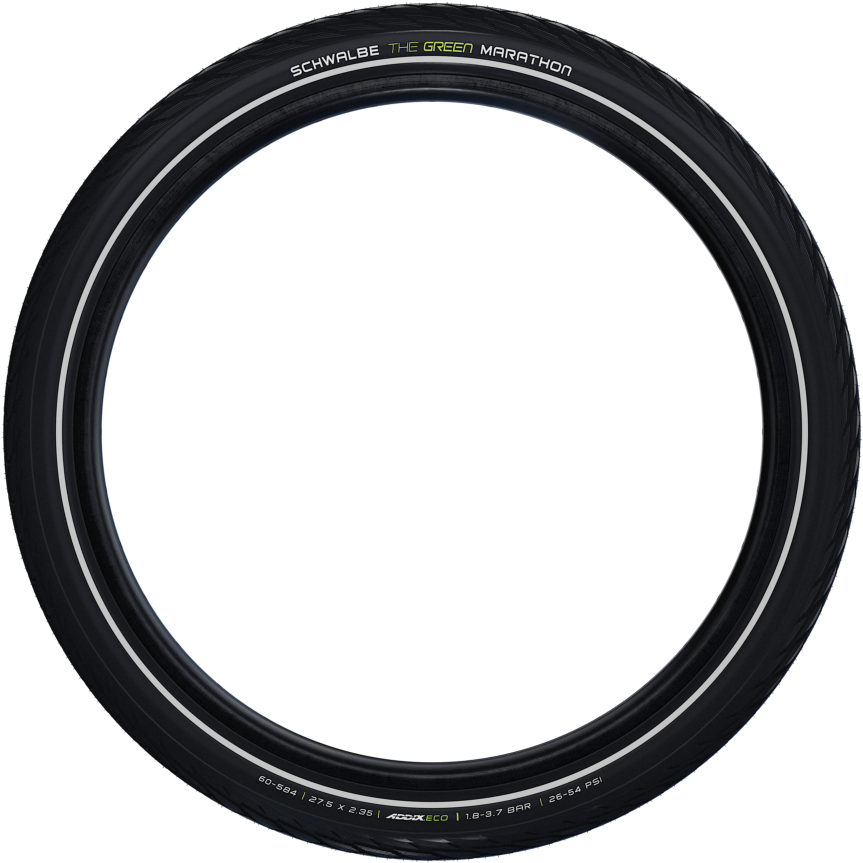 Buitenband Schwalbe Green Marathon GreenGuard 28 x 2.00"/50-622mm - zwart met reflectie