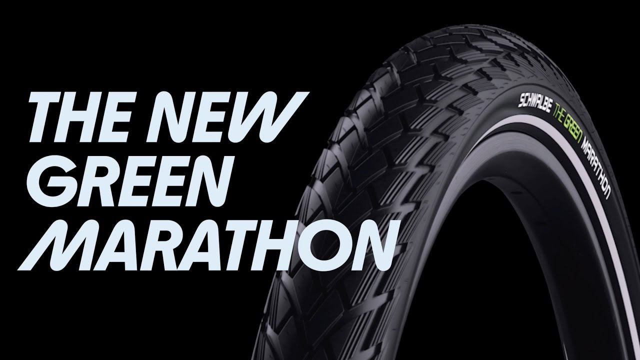 Buitenband Schwalbe Green Marathon GreenGuard 28 x 2.00"/50-622mm - zwart met reflectie