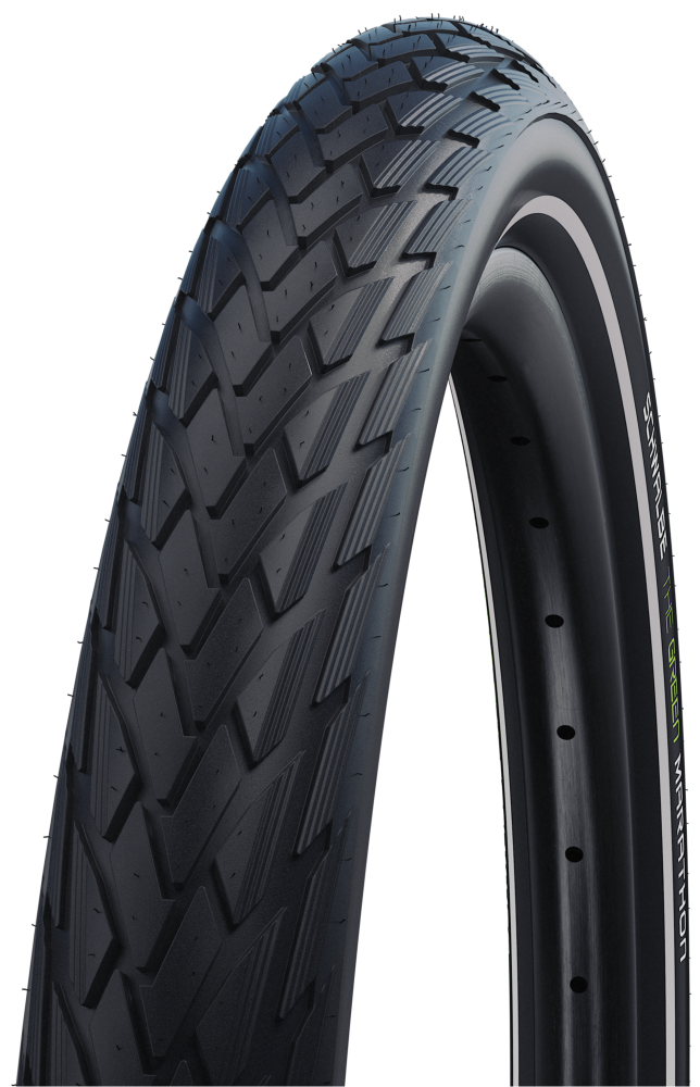 Buitenband Schwalbe Green Marathon GreenGuard 28 x 1.00"  / 25-622mm - zwart met reflectie