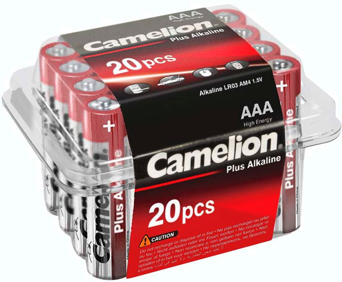 Batterij Camelion R03/AAA Alkaline  (box a 24 stuks)