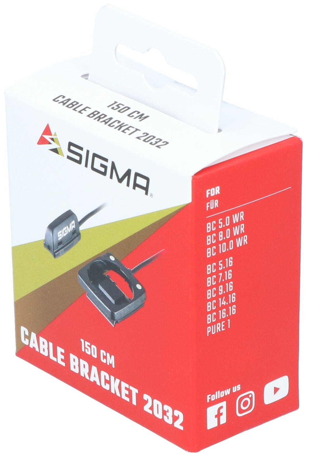 Fietscomputer houder Sigma 2032 met 150 cm kabel