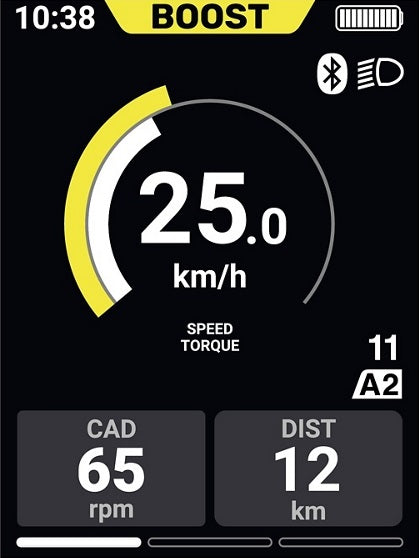 E-bike display / fietscomputer Shimano STEPS SC-E610 zonder houder
