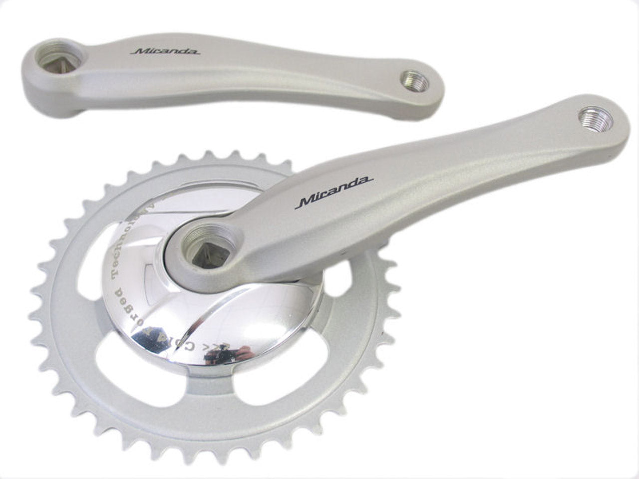 Crankstel 38T Miranda Beta 1 mdl. Gazelle 170mm met een 9.2cm disc - zilver