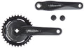 Crankstel 33T Miranda Alfa 1 voor 3/32" ketting - met 9.2 cm zwarte disc - zwart