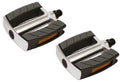 Pedaalset Marwi SP-2828 aluminium huis non-slip - zwart/zilver (op kaart)