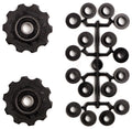 Derailleurwieltjes 2 x 10 tands Elvedes met standaard afgedichte lagers en spacers