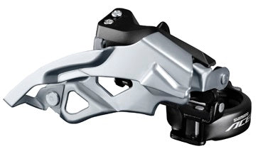 Voorderailleur 3 x 9-speed Shimano Acera T3000 top swing / dual pull 48T - Zwart/Zilver