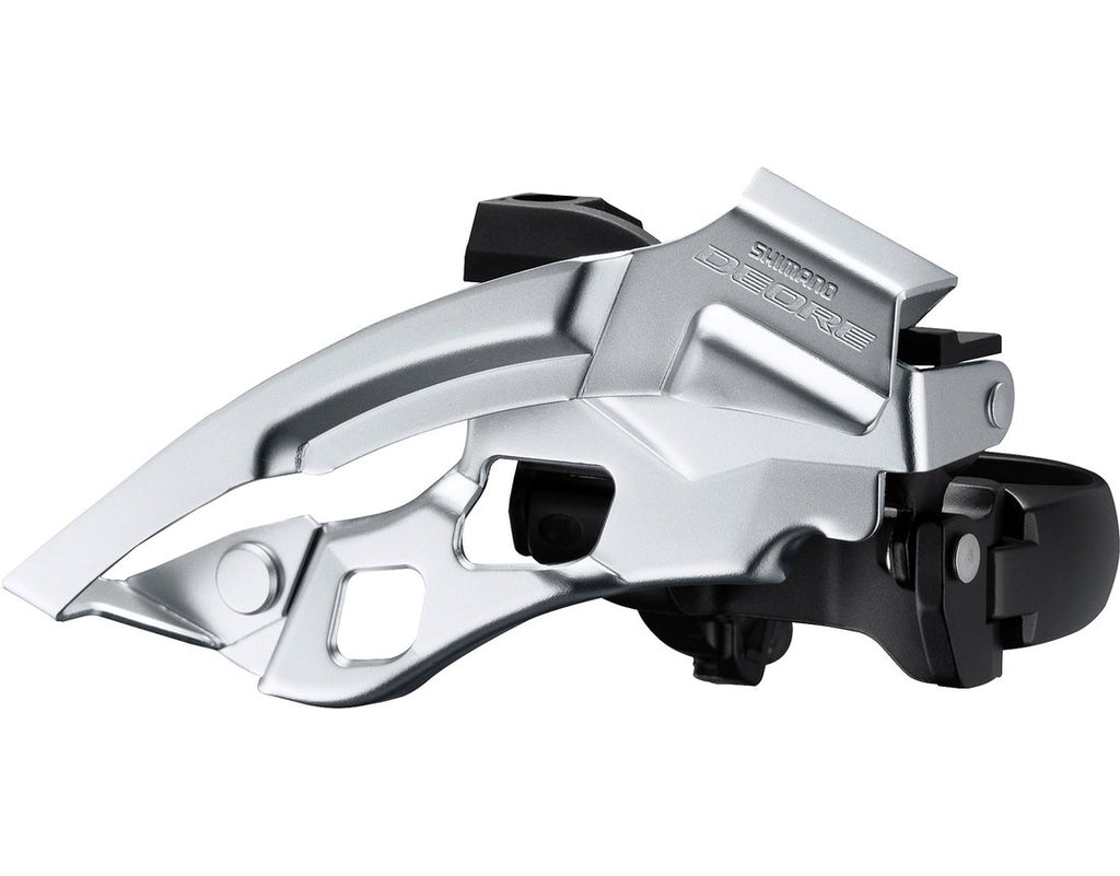Voorderailleur 3 x 10-speed Shimano Deore FC-T6000 top swing - lage klem 66-69° - 44-48T - Zwart/Zilver