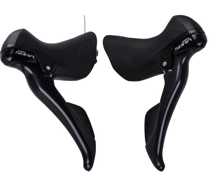 Versteller-/remhendelset  2 x 9 speed Shimano Sora ST-R3000 - zwart